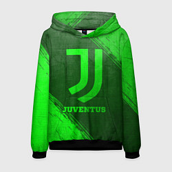 Толстовка-худи мужская Juventus - green gradient, цвет: 3D-черный