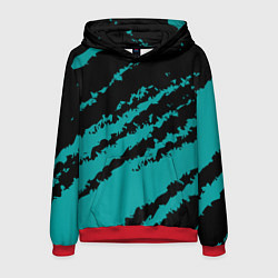 Мужская толстовка The color is black and light blue