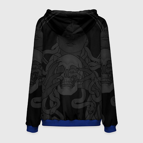 Мужская толстовка Metallica - witch with the skull / 3D-Синий – фото 2
