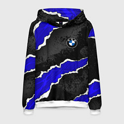 Мужская толстовка BMW - синие разрывы