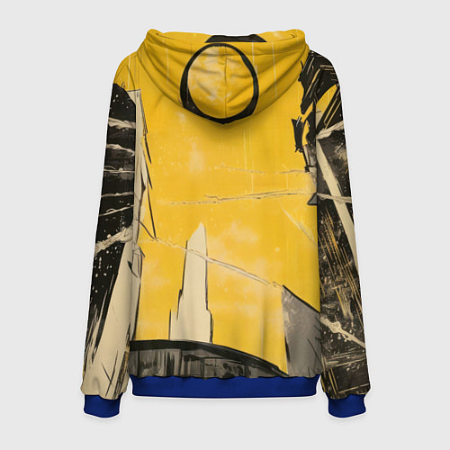 Мужская толстовка Черный человек-паук / 3D-Синий – фото 2