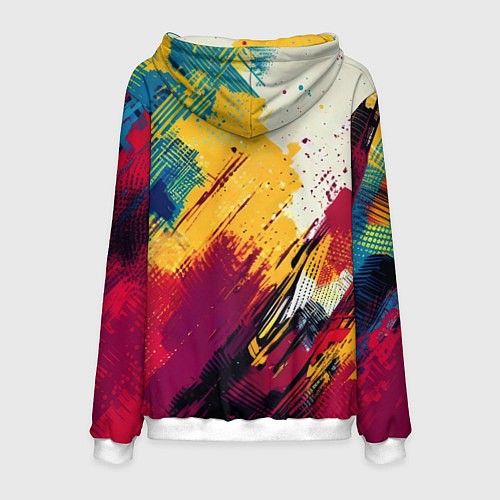 Мужская толстовка Человек паук висит на паутине / 3D-Белый – фото 2