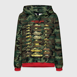 Толстовка-худи мужская Ленинград - защита города 1941-1942, цвет: 3D-красный