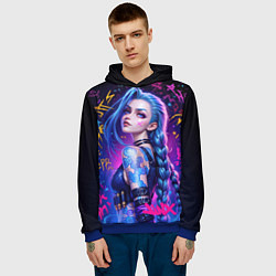 Толстовка-худи мужская Powder, цвет: 3D-синий — фото 2