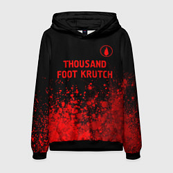 Толстовка-худи мужская Thousand Foot Krutch - red gradient посередине, цвет: 3D-черный