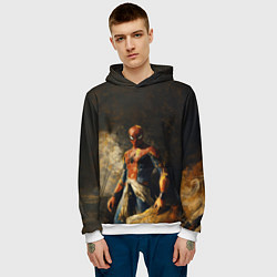 Толстовка-худи мужская Spider man poster, цвет: 3D-белый — фото 2