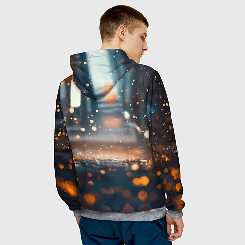 Мужская толстовка Человек паук и золотая пыльца / 3D-Меланж – фото 4