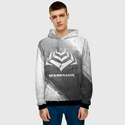 Толстовка-худи мужская Warframe - grey gradient, цвет: 3D-черный — фото 2