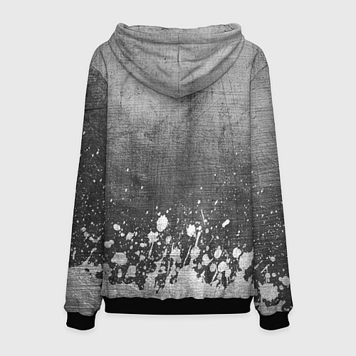 Мужская толстовка AC DC - grey gradient посередине / 3D-Черный – фото 2