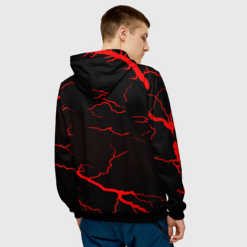 Мужская толстовка BMW storm red color / 3D-Черный – фото 4