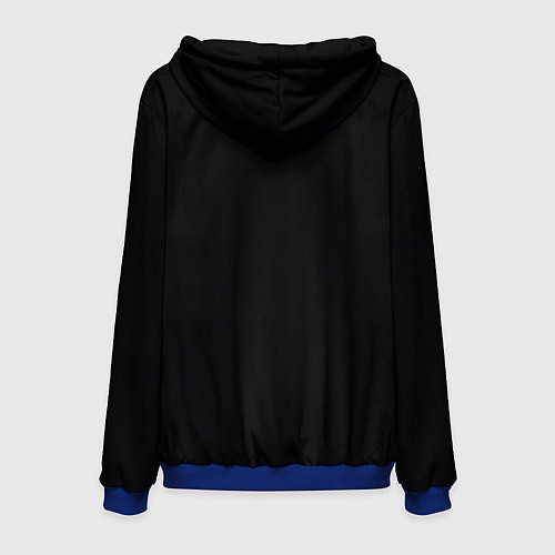 Мужская толстовка Вальхалла воина - череп с топорами / 3D-Синий – фото 2