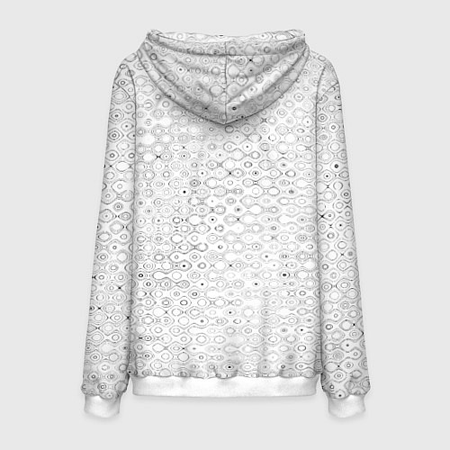 Мужская толстовка Белый с абстрактным узором / 3D-Белый – фото 2