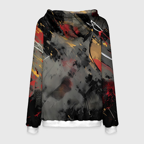 Мужская толстовка Человек-паук и красная краска / 3D-Белый – фото 2