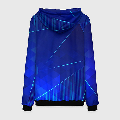 Мужская толстовка Valencia blue poly / 3D-Черный – фото 2