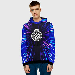 Толстовка-худи мужская Club Brugge neon energy, цвет: 3D-черный — фото 2