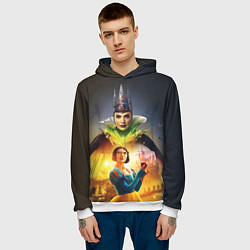 Толстовка-худи мужская Белоснежка и Мачеха, цвет: 3D-белый — фото 2