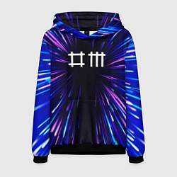 Толстовка-худи мужская Depeche Mode neon energy, цвет: 3D-черный