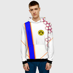 Толстовка-худи мужская Borussia geometry sport, цвет: 3D-черный — фото 2