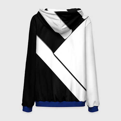 Мужская толстовка Манчестер Юнайтед геометрия / 3D-Синий – фото 2