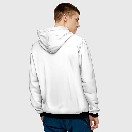 Мужская толстовка Дэдпул краски / 3D-Черный – фото 4