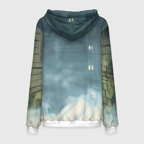 Мужская толстовка Бэтмен старый стиль / 3D-Белый – фото 2