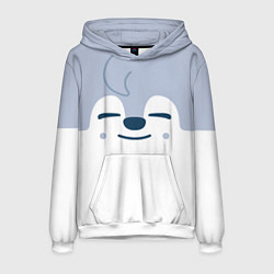 Толстовка-худи мужская Wolf Chan skzoo, цвет: 3D-белый