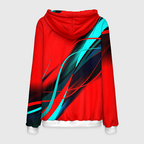 Мужская толстовка Rainbow six геометрия полосы / 3D-Белый – фото 2