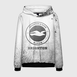 Толстовка-худи мужская Brighton - white gradient, цвет: 3D-черный
