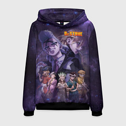 Толстовка-худи мужская Доктор Камень, цвет: 3D-черный