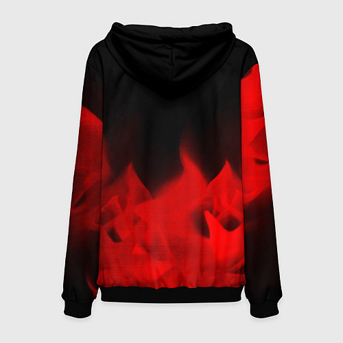Мужская толстовка Destiny - red gradient посередине / 3D-Черный – фото 2