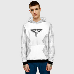 Толстовка-худи мужская The Last Of Us white poly, цвет: 3D-черный — фото 2