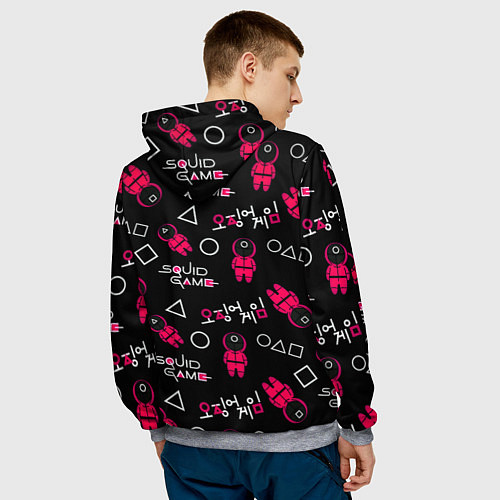 Мужская толстовка Monster energy x Ojingeo geim / 3D-Меланж – фото 4