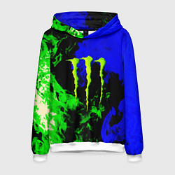 Мужская толстовка Monster energy кислотный огонь