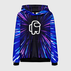 Толстовка-худи мужская Among Us neon energy, цвет: 3D-черный