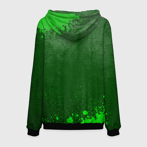 Мужская толстовка Chevrolet - green gradient / 3D-Черный – фото 2