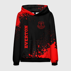 Толстовка-худи мужская Everton - red gradient вертикально, цвет: 3D-черный