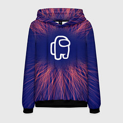 Толстовка-худи мужская Among Us red energy, цвет: 3D-черный