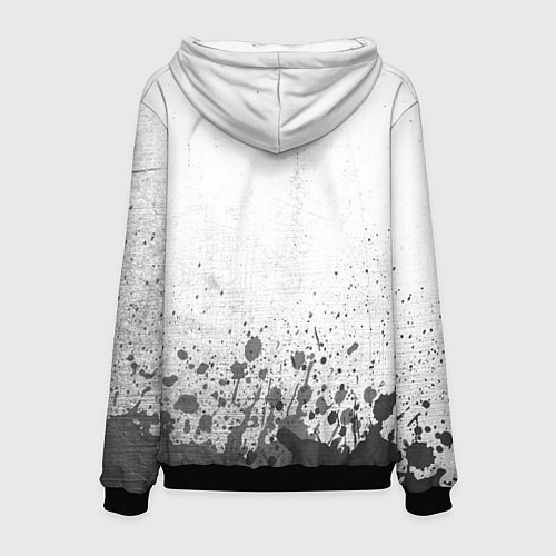 Мужская толстовка Nissan - white gradient посередине / 3D-Черный – фото 2