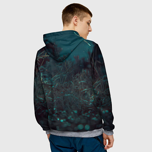Мужская толстовка Сектор газа ночной фон / 3D-Меланж – фото 4