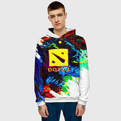 Толстовка-худи мужская Dota monster, цвет: 3D-белый — фото 2