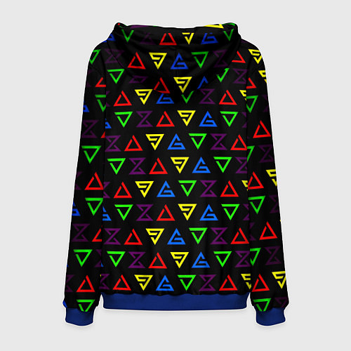 Мужская толстовка Dota pattern witcher / 3D-Синий – фото 2