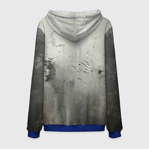 Мужская толстовка Дастин Порье на сером / 3D-Синий – фото 2