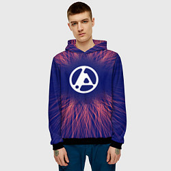 Толстовка-худи мужская Linkin Park 2024 red energy, цвет: 3D-черный — фото 2