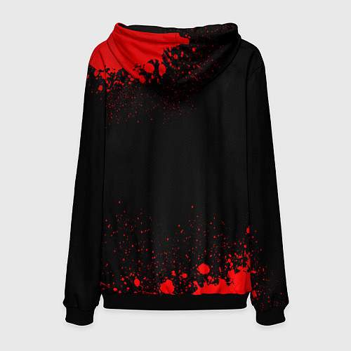 Мужская толстовка Chrysler - red gradient / 3D-Черный – фото 2