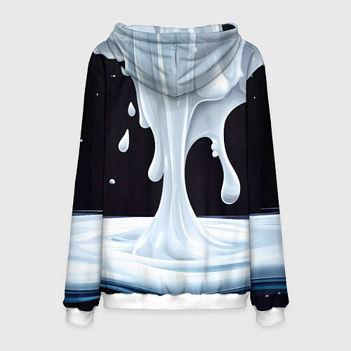 Мужская толстовка Молочная текстура / 3D-Белый – фото 2