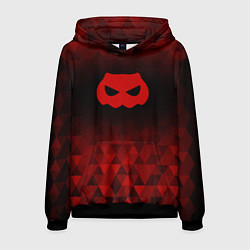 Толстовка-худи мужская DanMachi red poly, цвет: 3D-черный