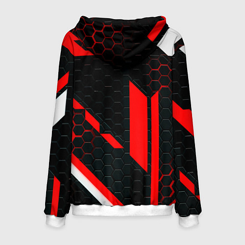 Мужская толстовка Monster energy sport geometry / 3D-Белый – фото 2