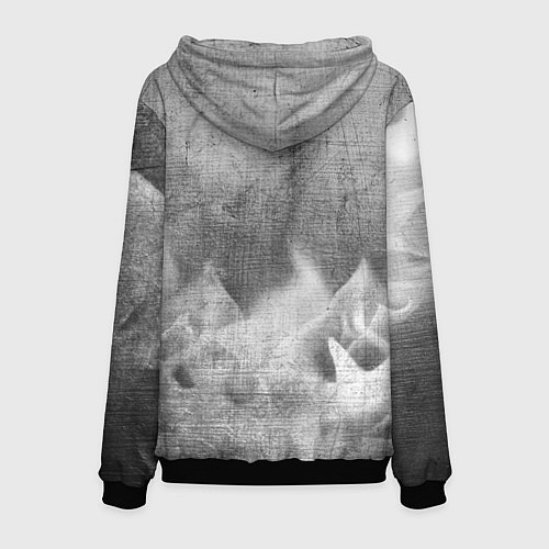 Мужская толстовка Stumble Guys - grey gradient посередине / 3D-Черный – фото 2