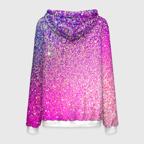 Мужская толстовка Inzoi лого и розовые блестки / 3D-Белый – фото 2