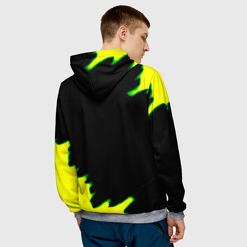 Мужская толстовка Кислотный монстр энерджи / 3D-Меланж – фото 4